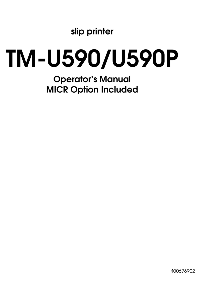 Epson TM-U590/U590P User manual