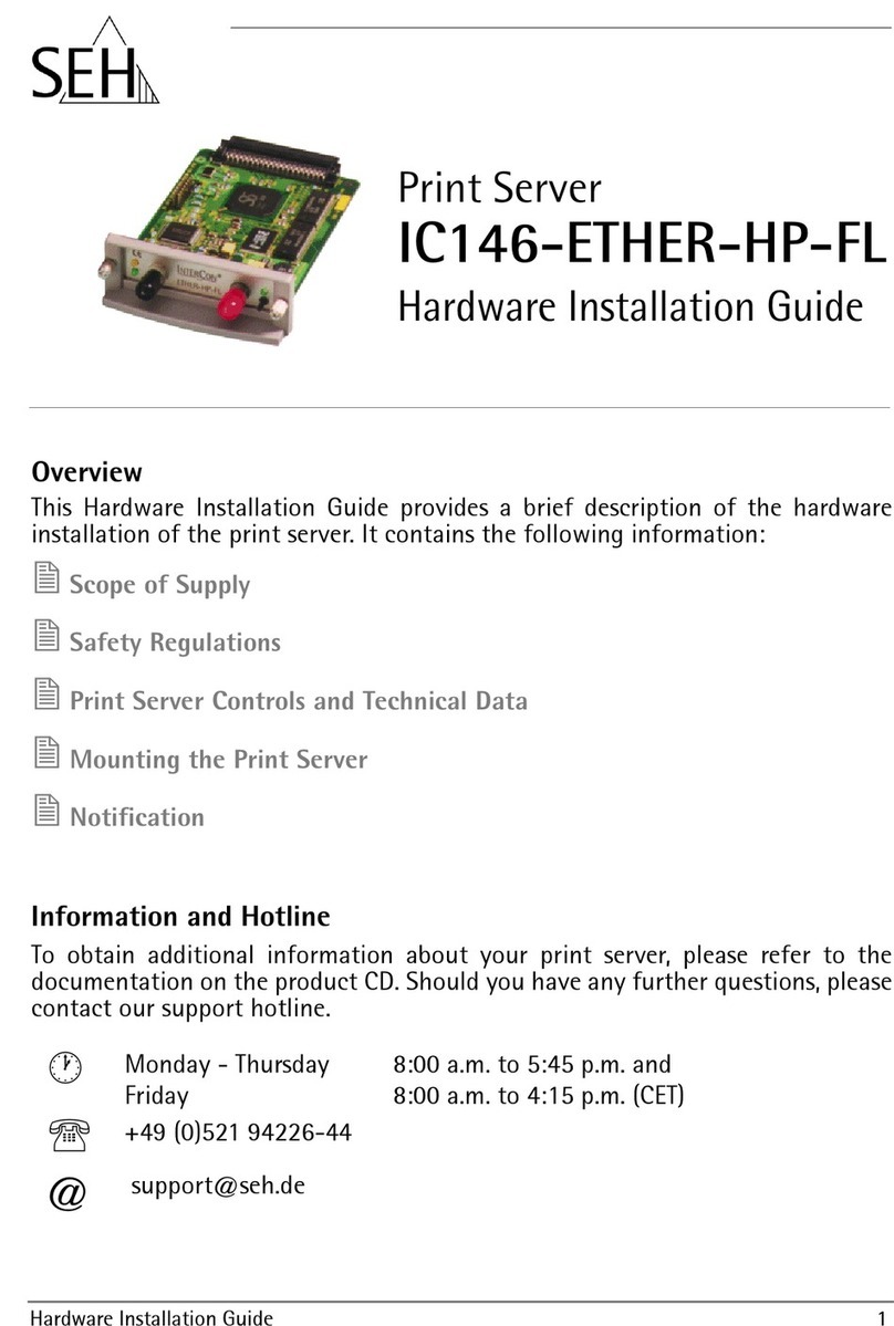 SEH IC146-ETHER-HP-FL Hardware installation guide