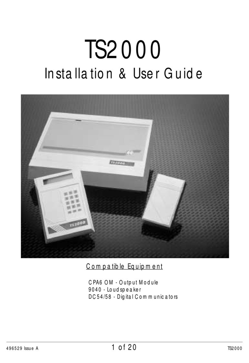 Security Centres TS2000 Installation & user guide