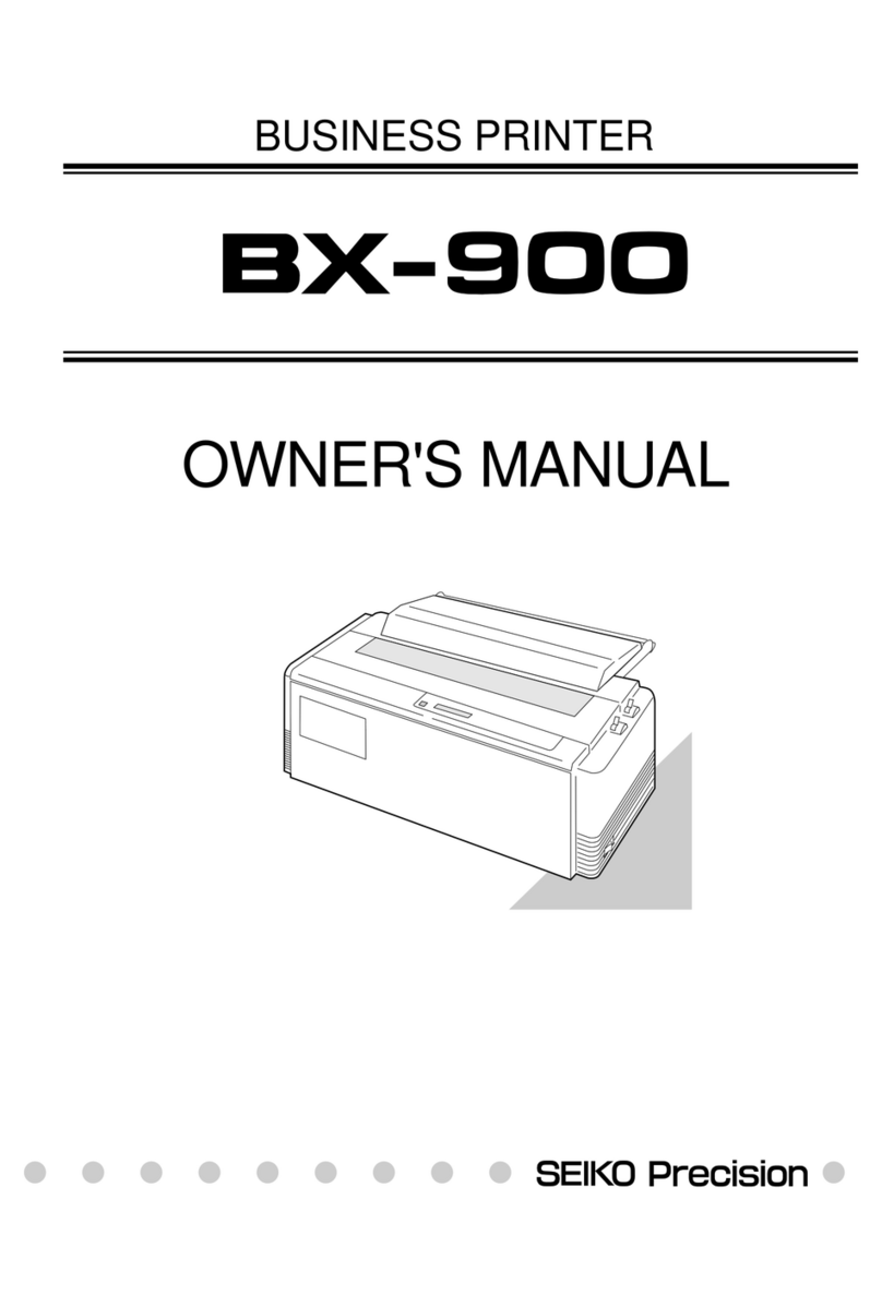 Seiko Precision BX-900 owner's manual