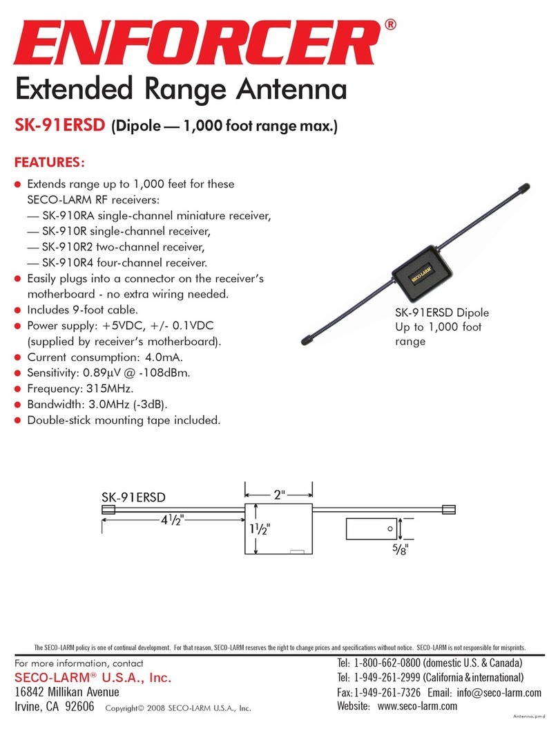 SECO-LARM Enforcer SK-91ERSD Specifications