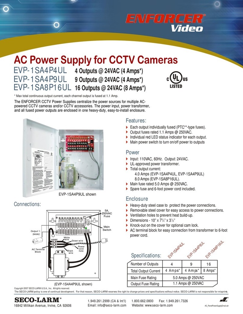 SECO-LARM Enforcer Video EVP-1SA4P4UL User manual