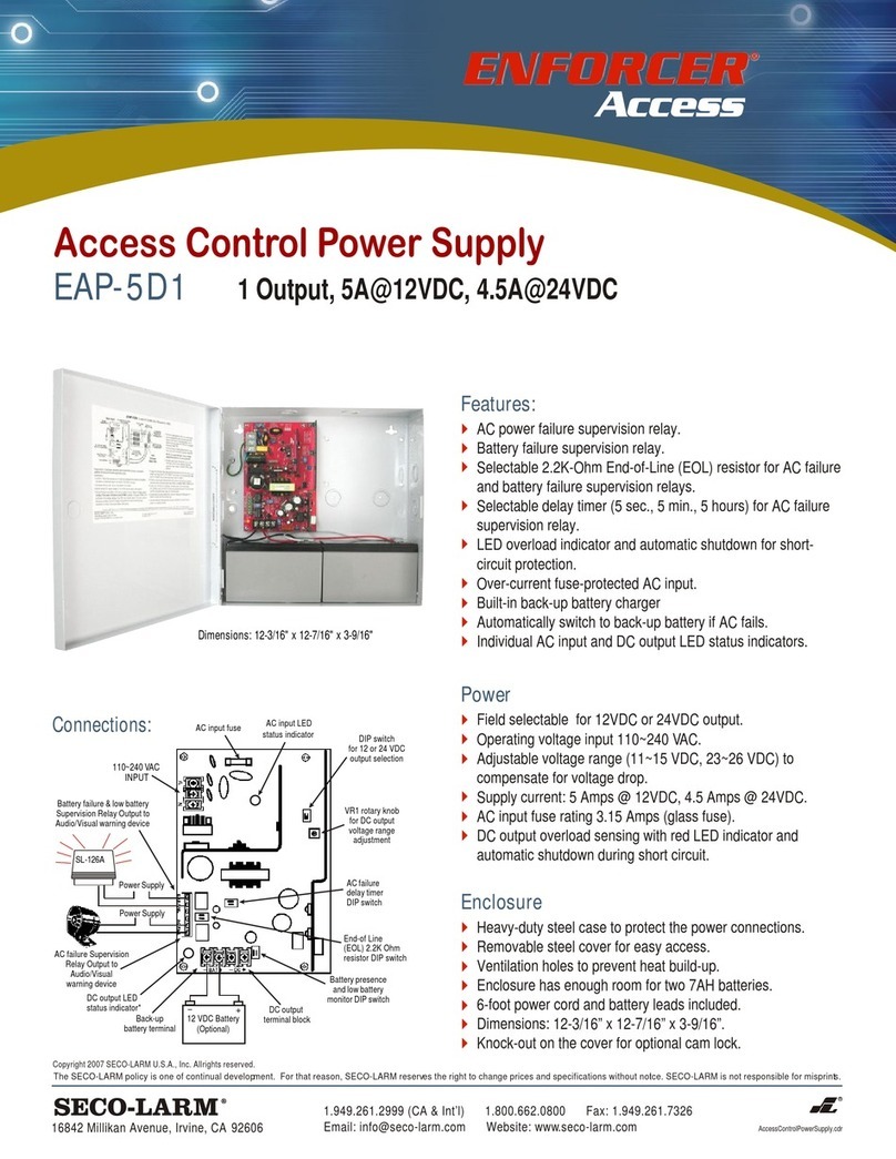 SECO-LARM Enforcer EAP-5D1 User manual