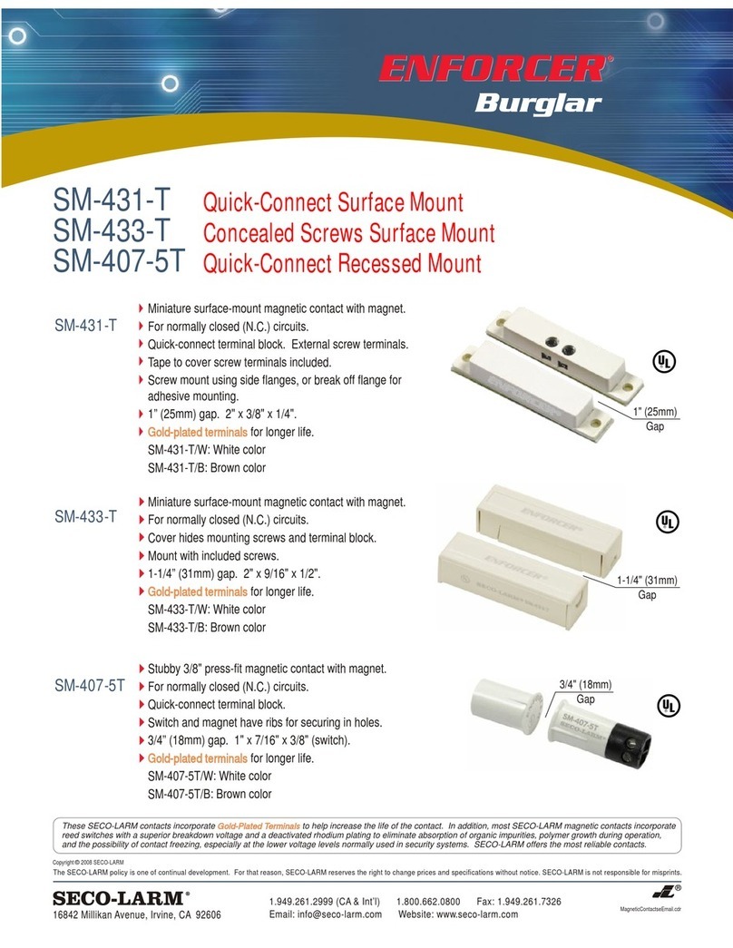 SECO-LARM Enforcer SM-407-5T User manual