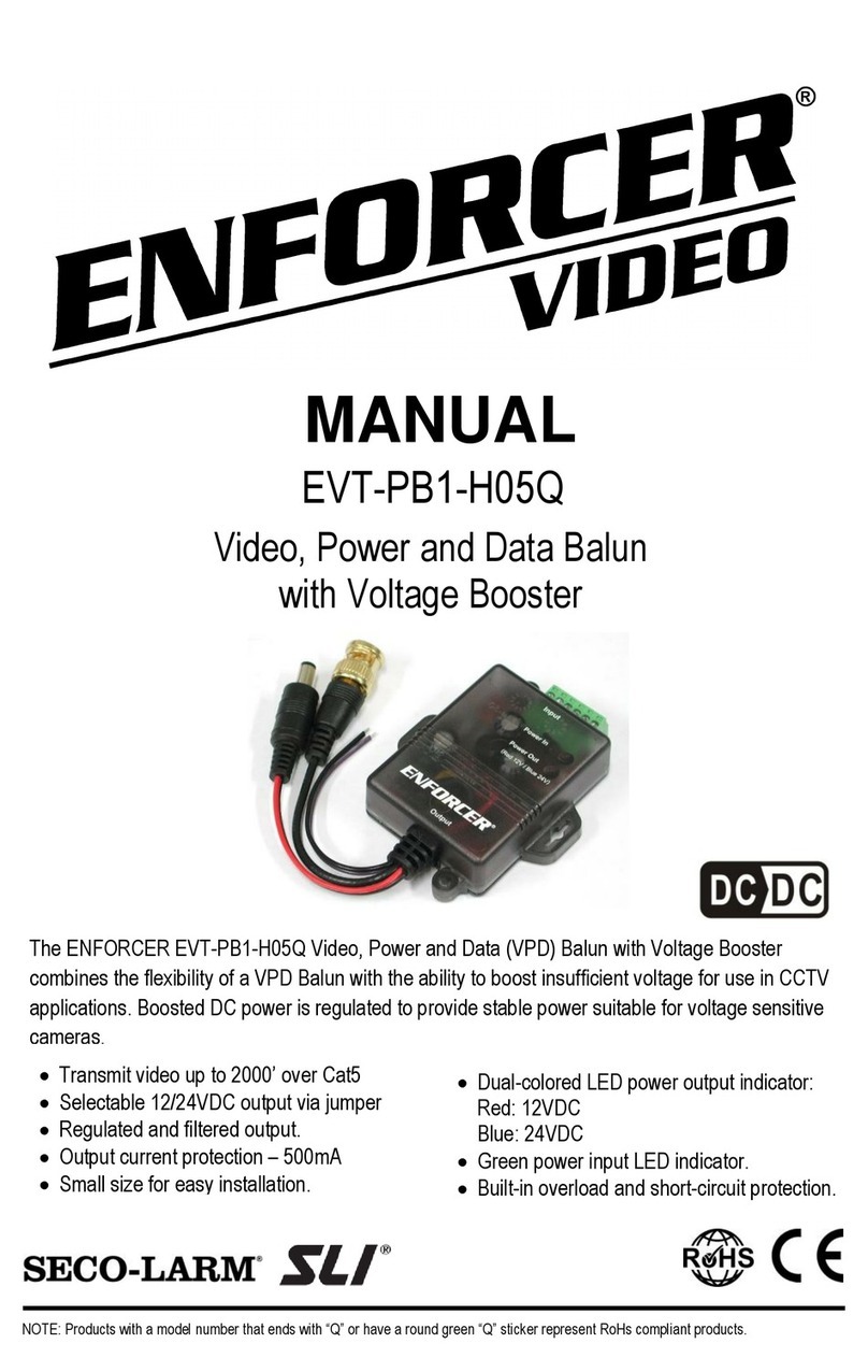 SECO-LARM Enforcer Video EVT-PB1-H05Q manual
