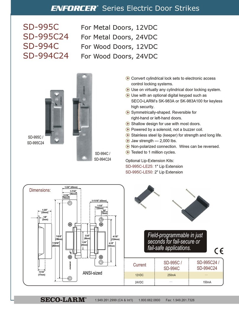 SECO-LARM Enforcer SD-994C User manual