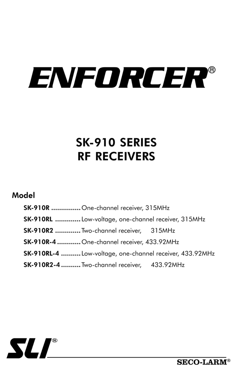 SECO-LARM Enforcer RF Receivers SK-910R User manual