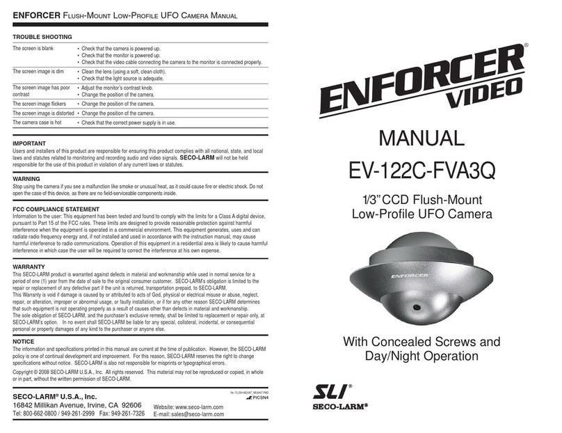 SECO-LARM Enforcer EV-122C-FVA3Q owner's manual