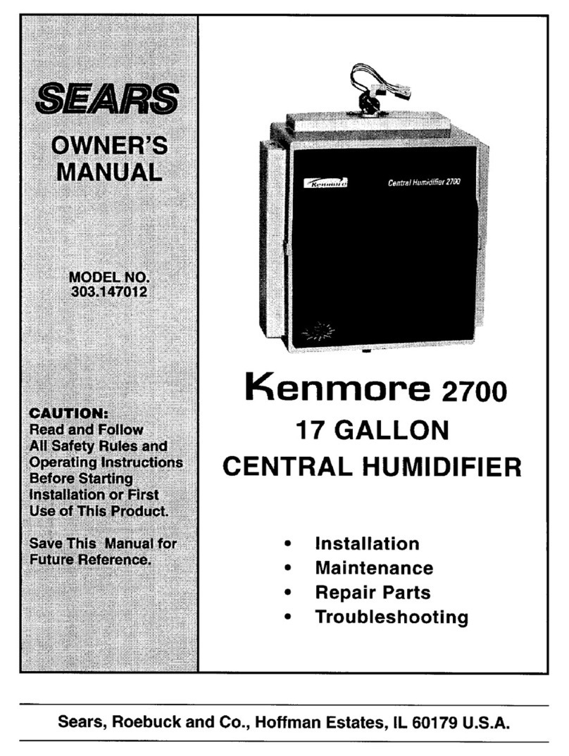 Kenmore 303.147012 owner's manual