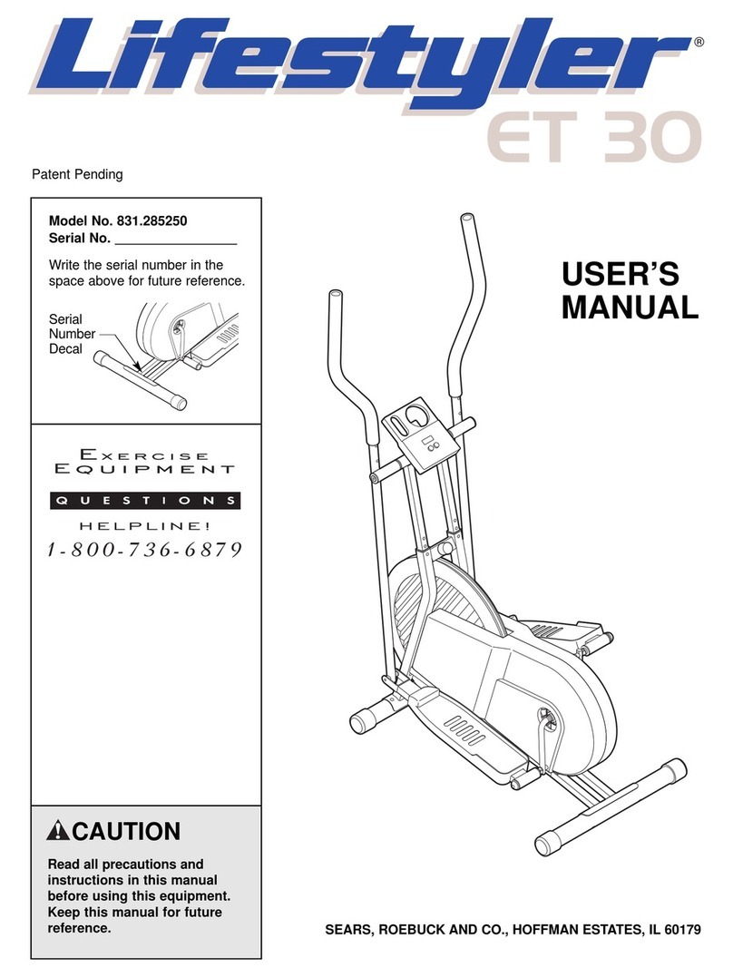 LIFESTYLER ET 30 user manual