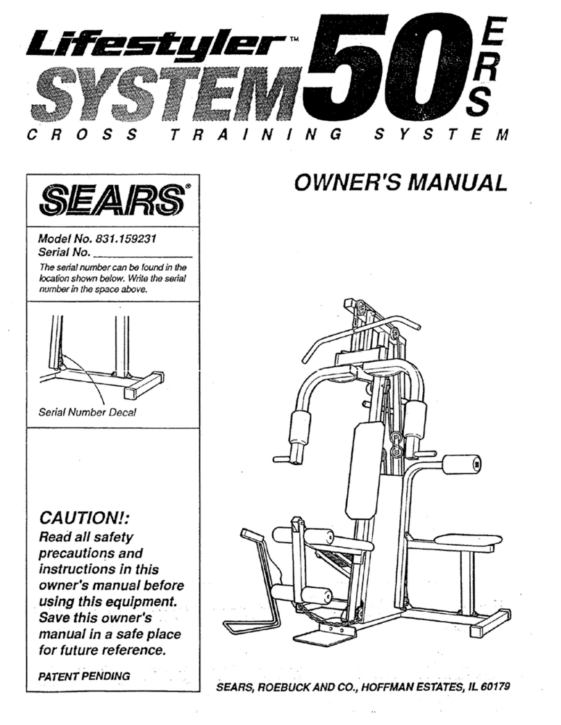 Sears 831.159231 owner's manual