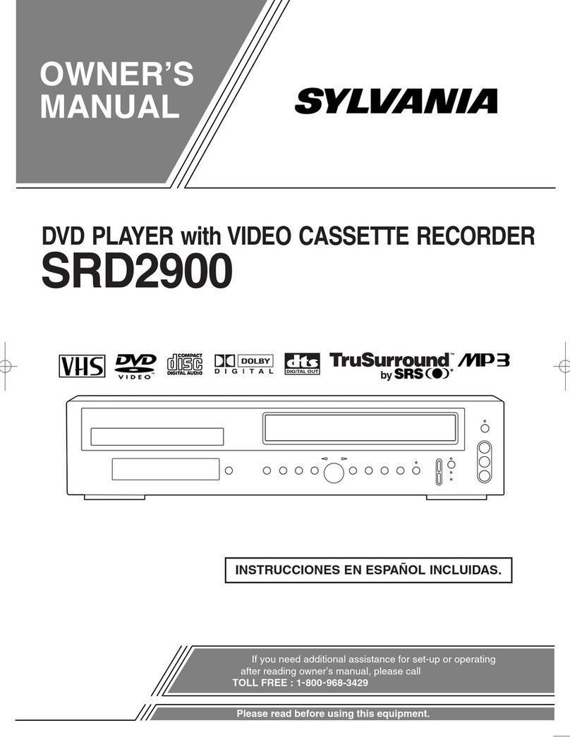 Sylvania SRD2900 User manual