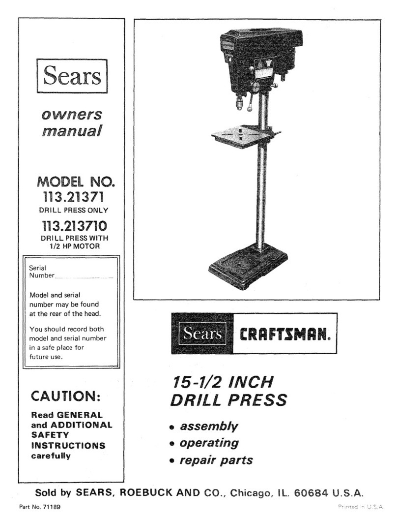 Sears Craftsman 113.21371 owner's manual