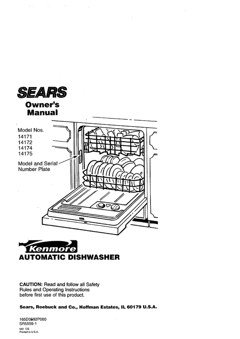 Kenmore 14171 owner's manual