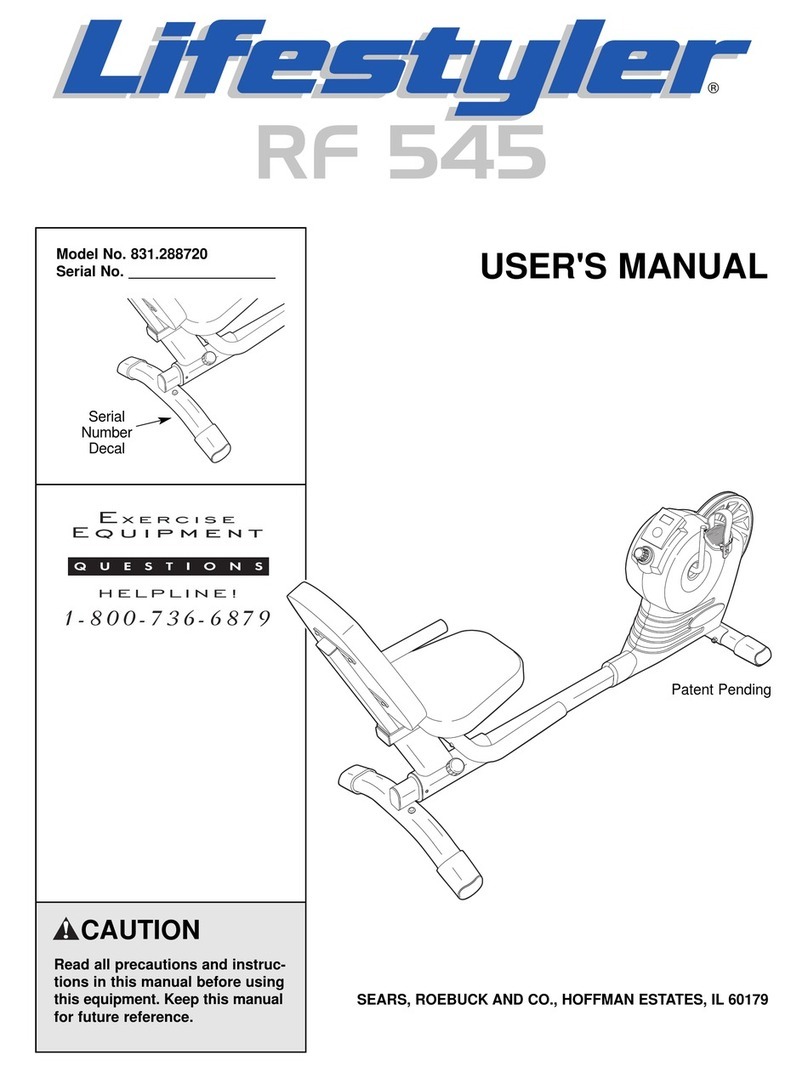LIFESTYLER 831.288720 user manual