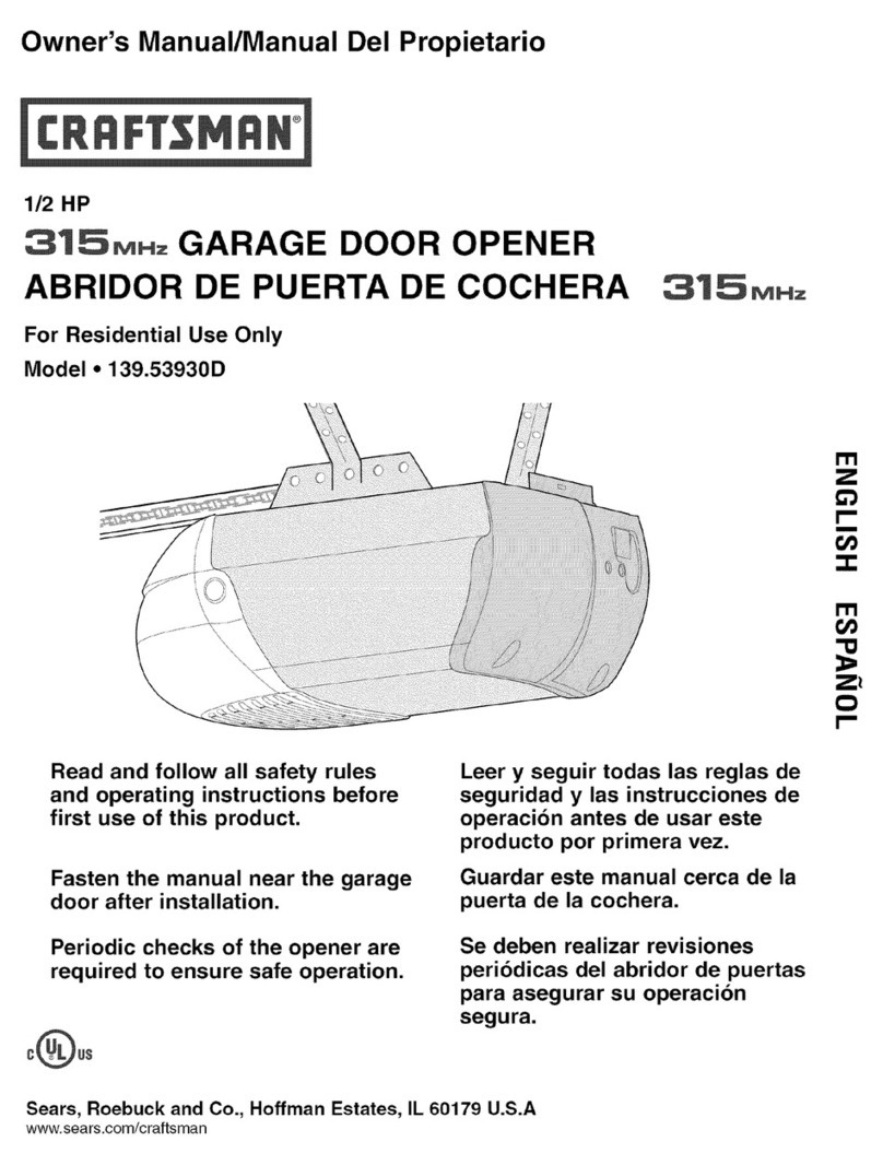 Craftsman 139.53930D owner's manual