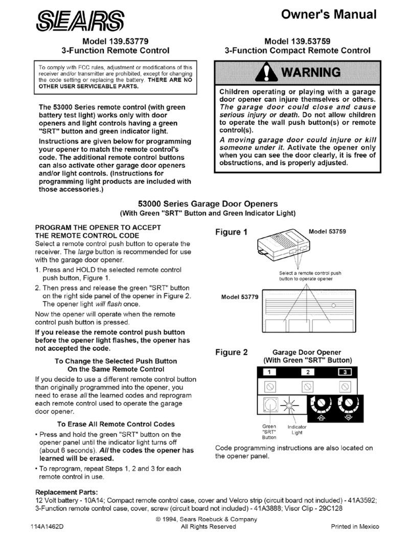Sears 139.53759 owner's manual