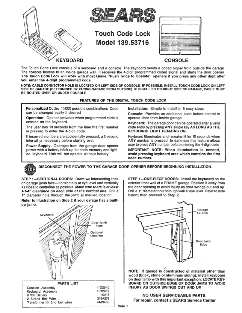Sears 139.53716 User manual