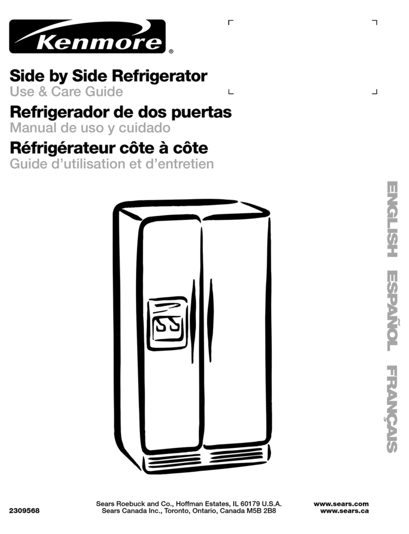 Kenmore T1KB2/T1RFKB2 Use and care guide Kenmore T1KB2/T1RFKB2 Use and care guide