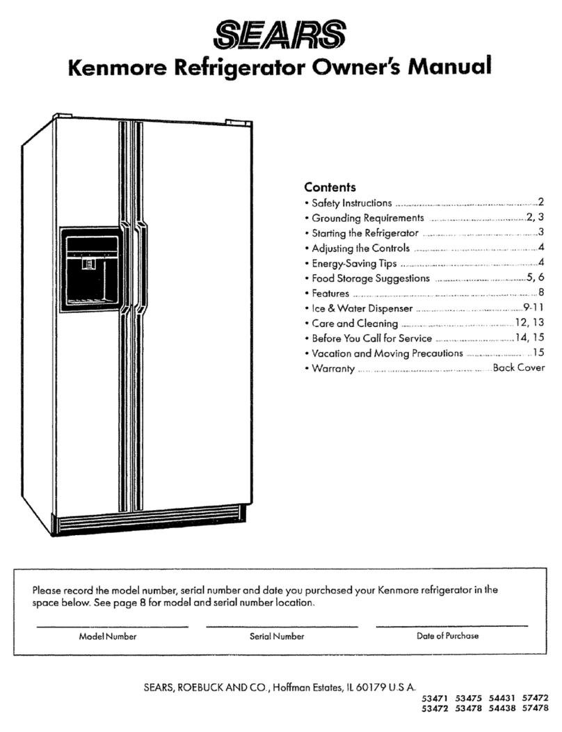 Kenmore KENMORE 53471 owner's manual