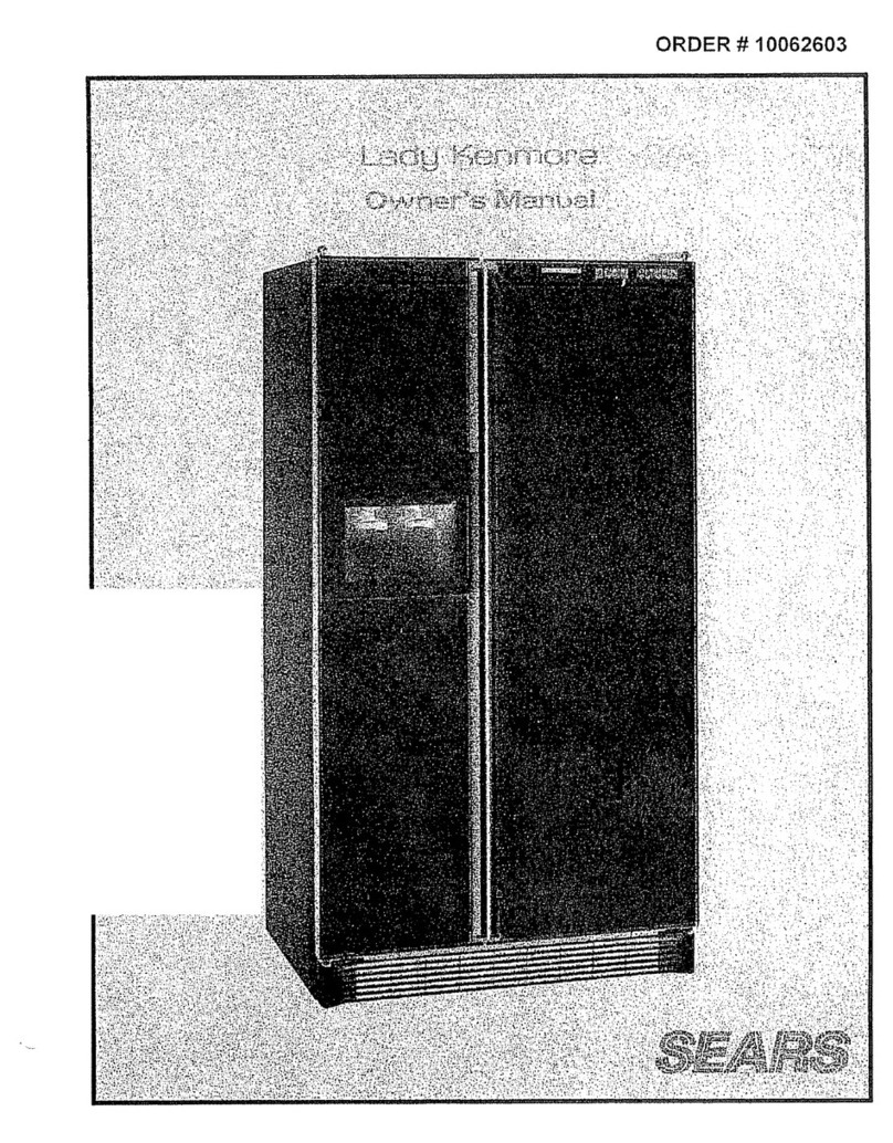 Kenmore 10062603 owner's manual
