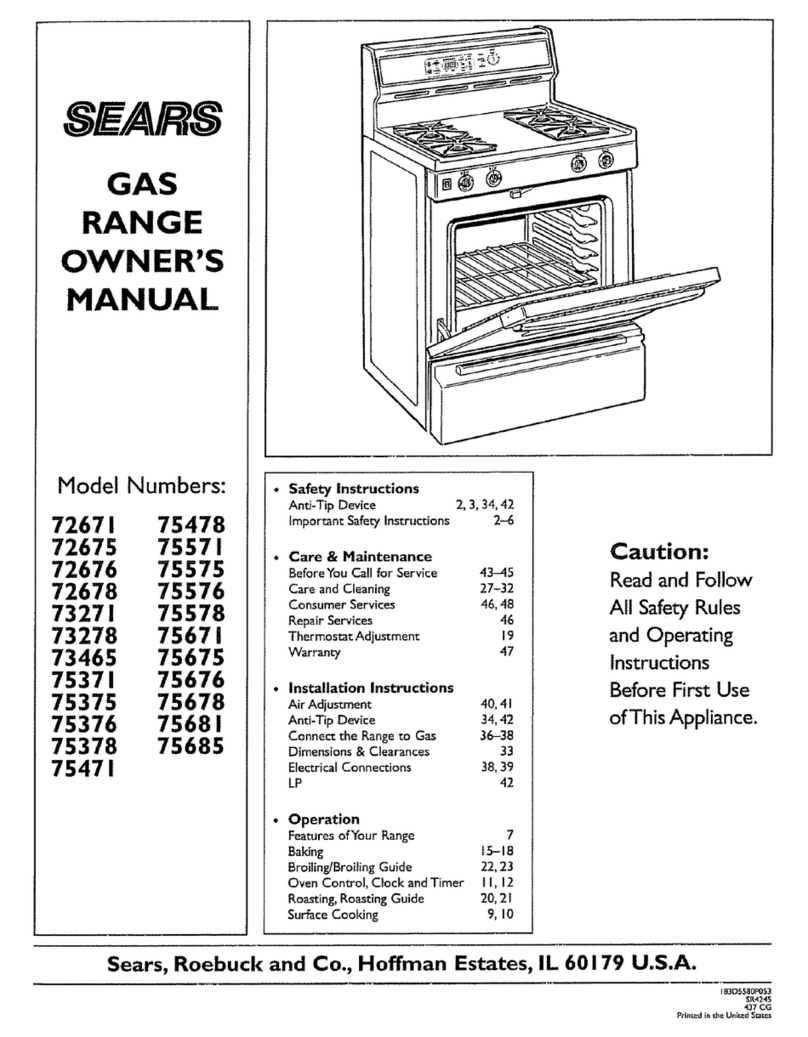 Sears 72671 User manual Sears 72671 User manual