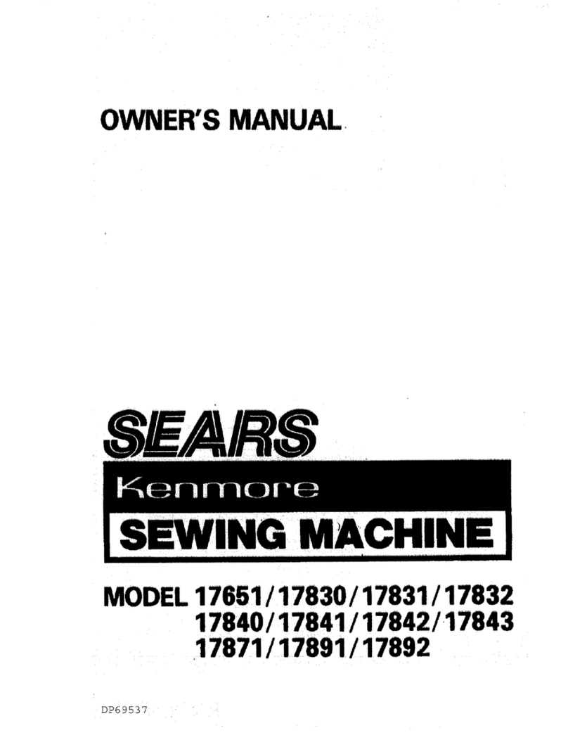 Kenmore 17830 owner's manual