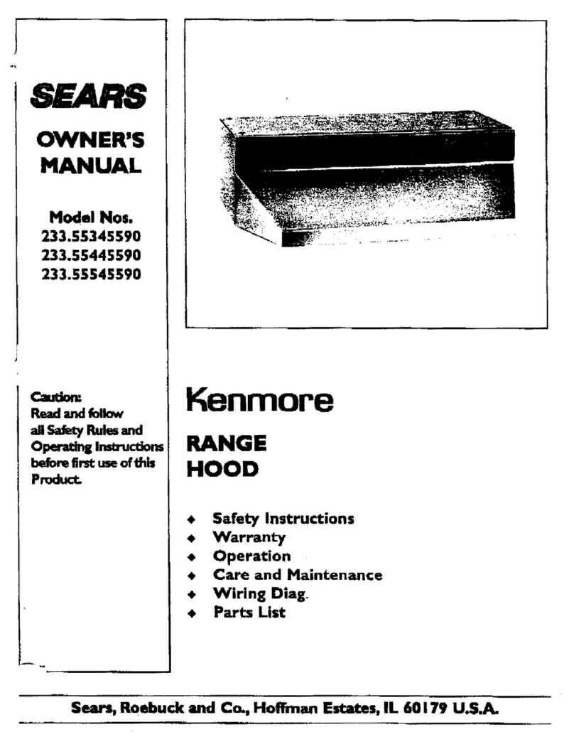 Kenmore KENMORE 233.5534559 owner's manual Kenmore KENMORE 233.5534559 owner's manual