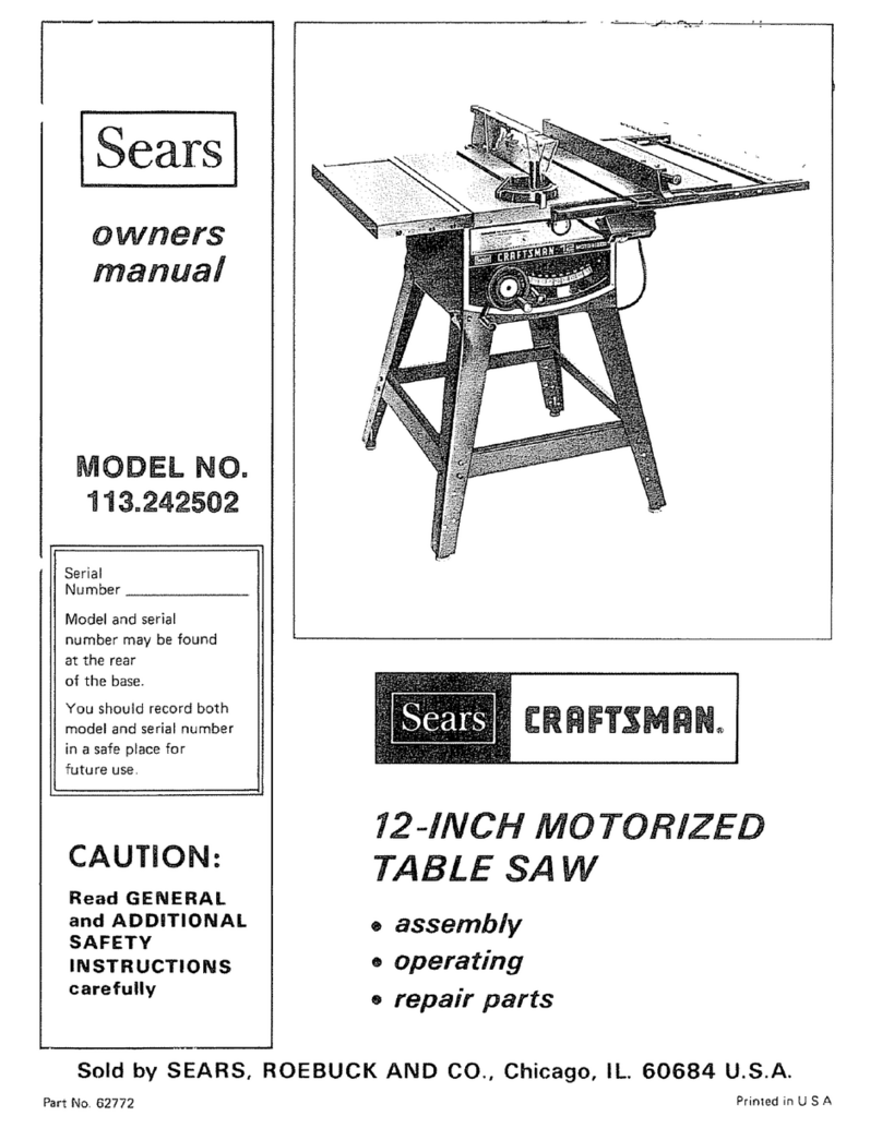 Craftsman 113.242502 User manual