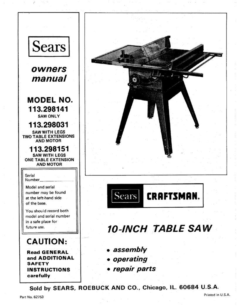 Craftsman 113.298141 owner's manual Craftsman 113.298141 owner's manual