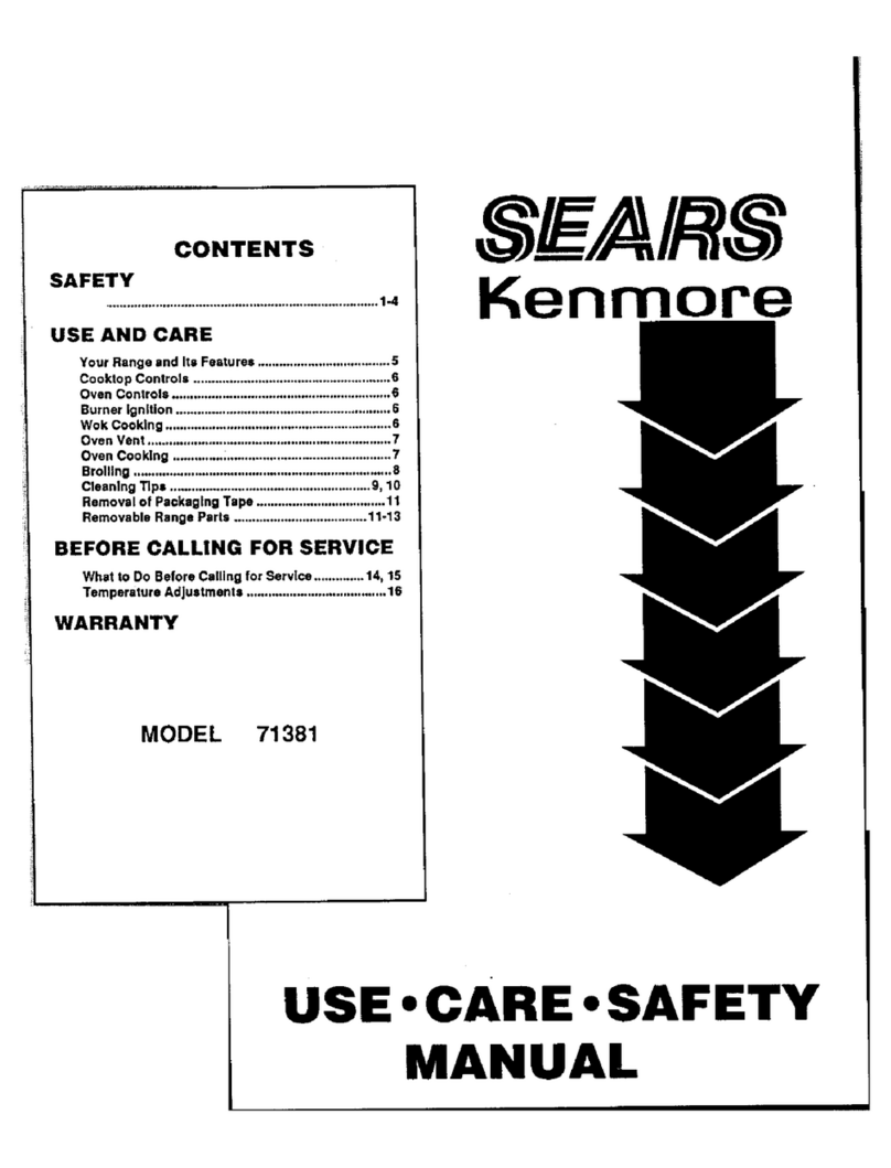 Kenmore 71381 Use, care, safety manual
