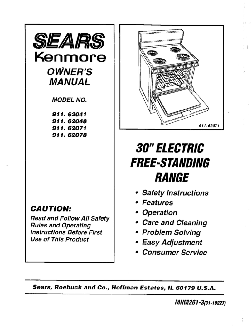 Kenmore 911. 62048 User manual