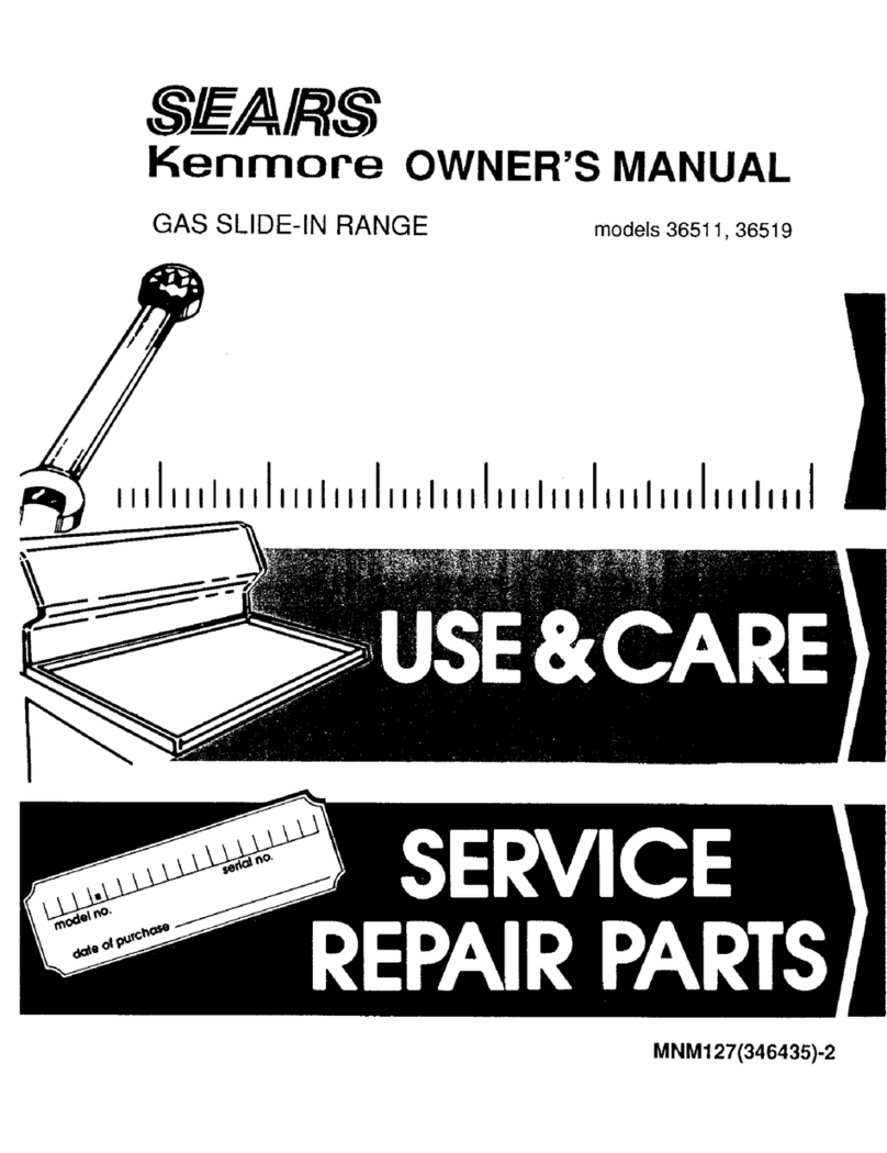 Kenmore 36511 owner's manual