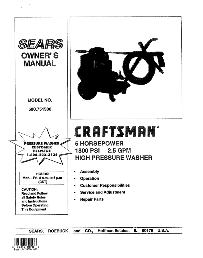 Craftsman 580.7515 User manual