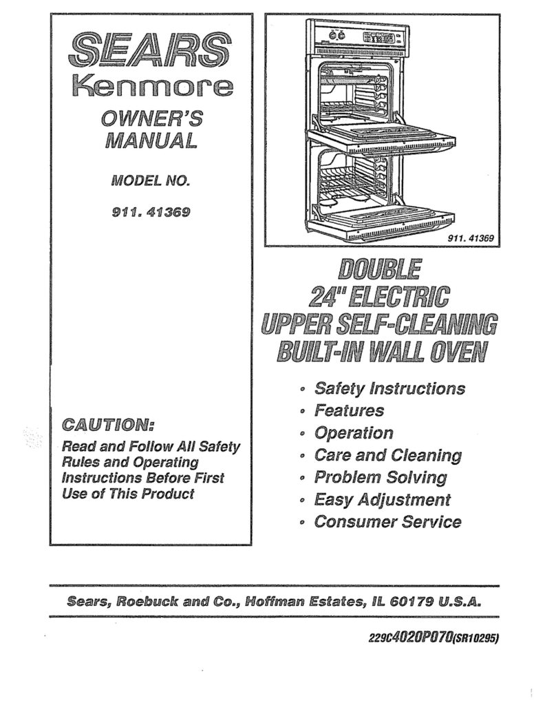 Kenmore KENMORE 911.41369 owner's manual