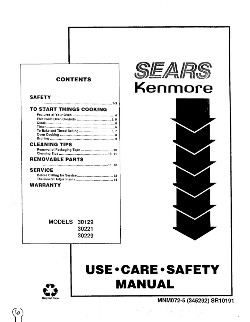 Kenmore 30129 Use, care, safety manual