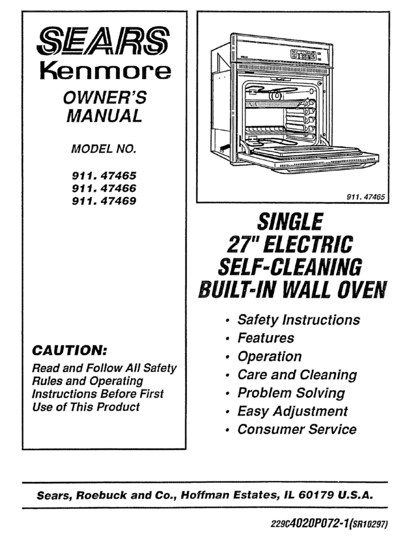 Kenmore 911.47465 User manual