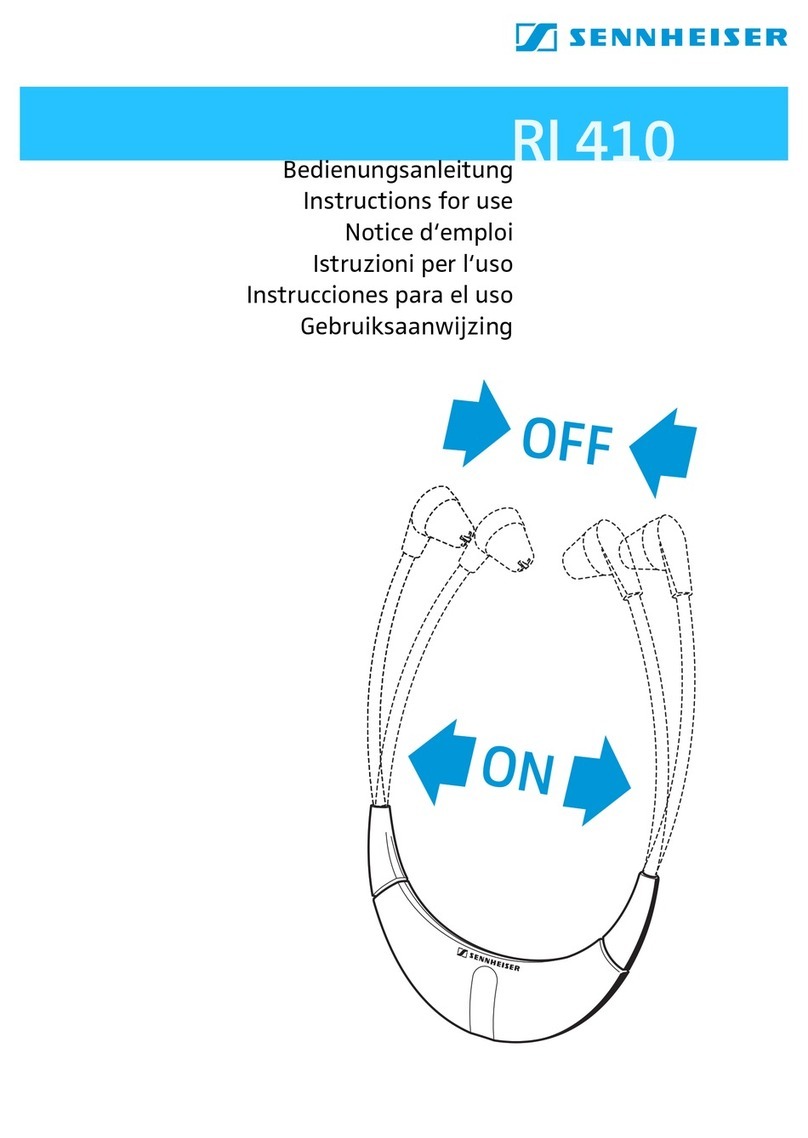 Sennheiser RI 410 User manual