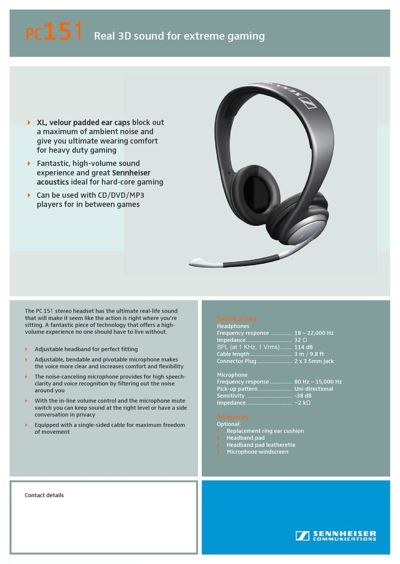 Sennheiser PC PC151 Instruction manual