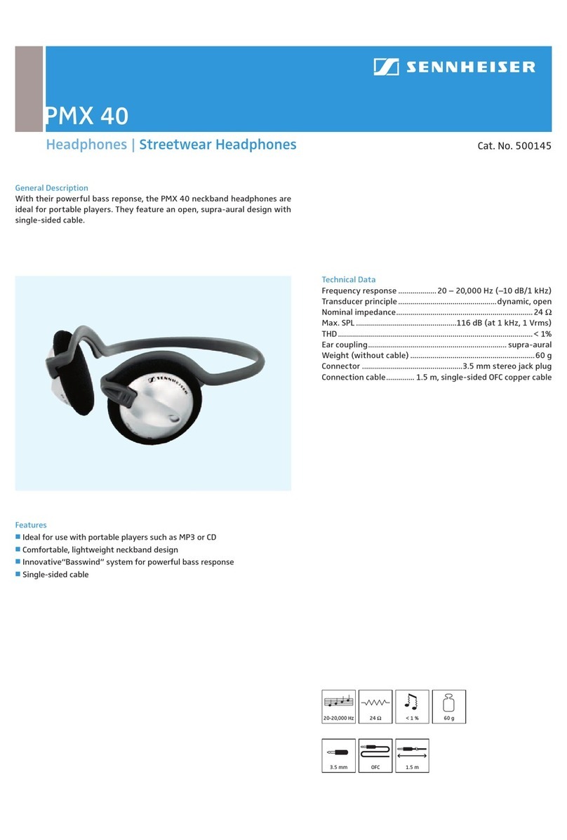 Sennheiser PMX 40 Instruction manual