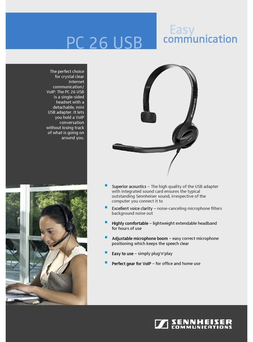 Sennheiser PC PC 26 USB User manual