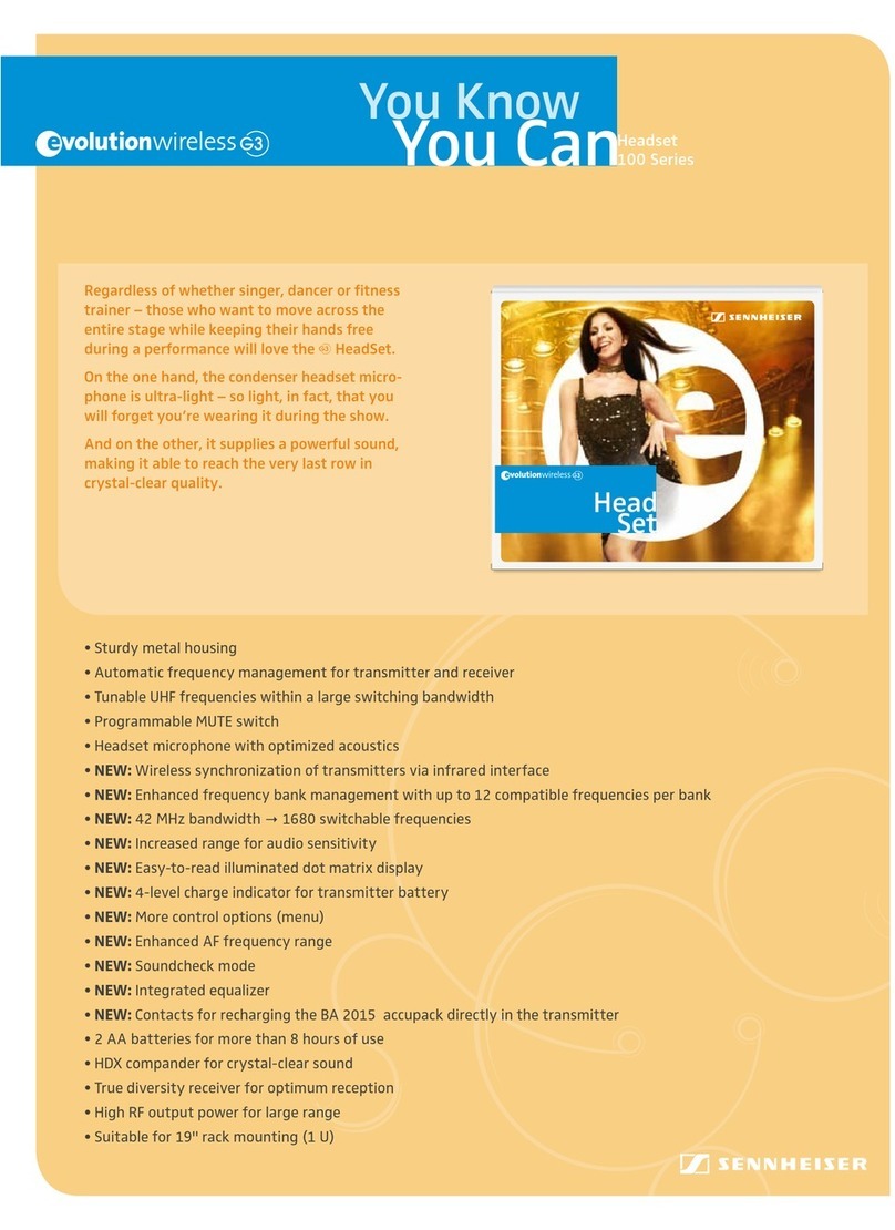 Sennheiser ew 152 G3 user manual