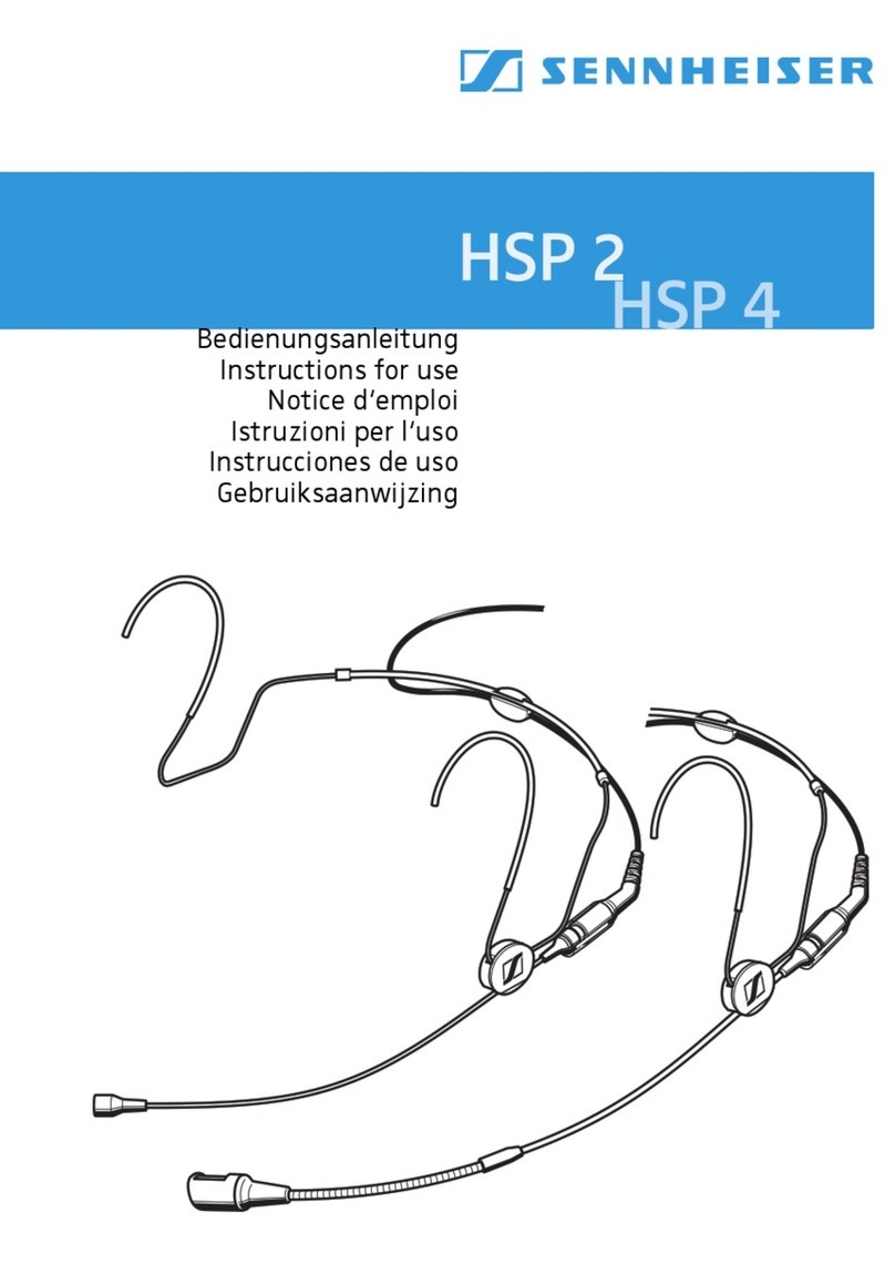 Sennheiser HSP 4 Instructions for use