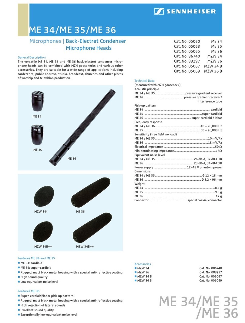 Sennheiser 5067 Specification sheet