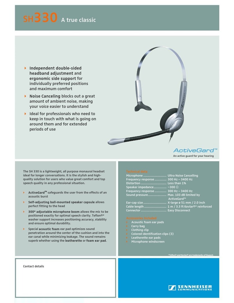 Sennheiser ActiveGard SH 330 Instruction manual
