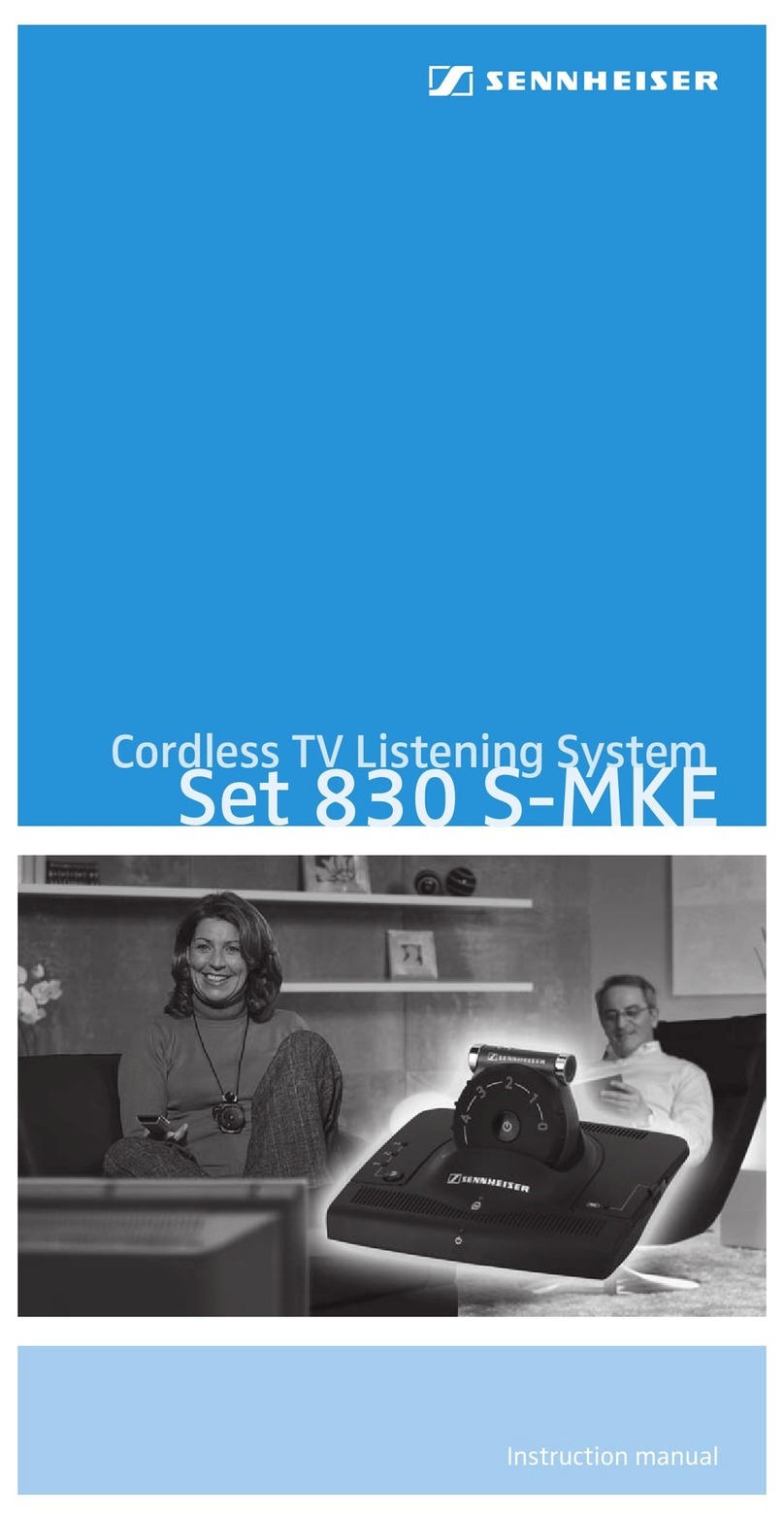 Sennheiser Set 830 S-MKE instruction manual
