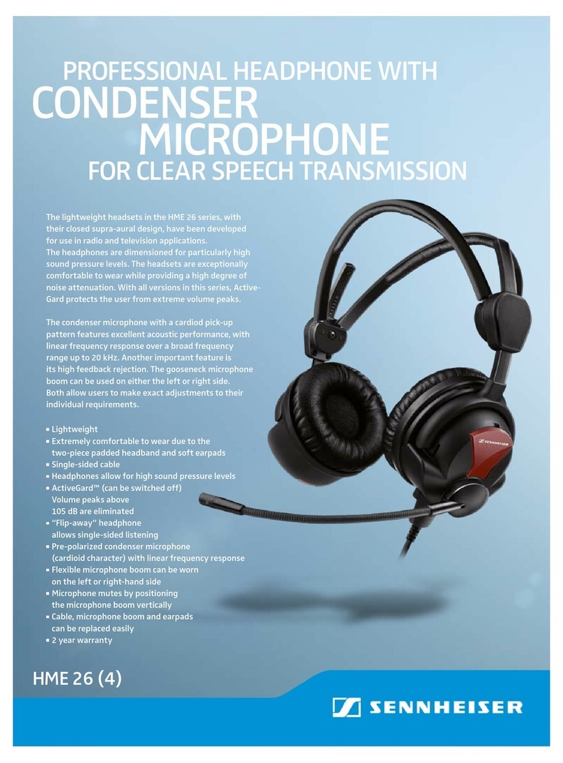 Sennheiser HME 26-4 User manual