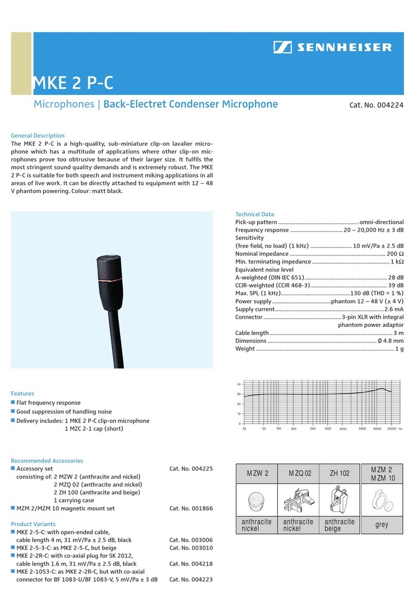 Sennheiser MKE 2 elements User manual