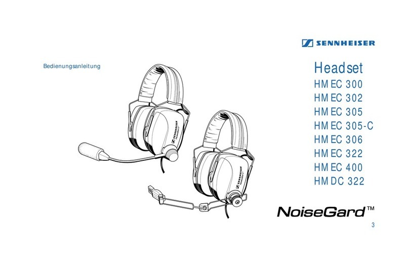 Sennheiser NoiseGard HMDC 322 Instructions for use