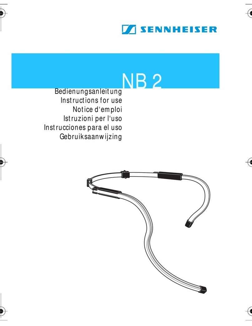 Sennheiser NB 2 Instructions for use